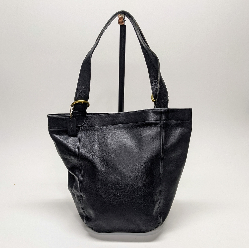 Coach Black Leather Shoulder Bag